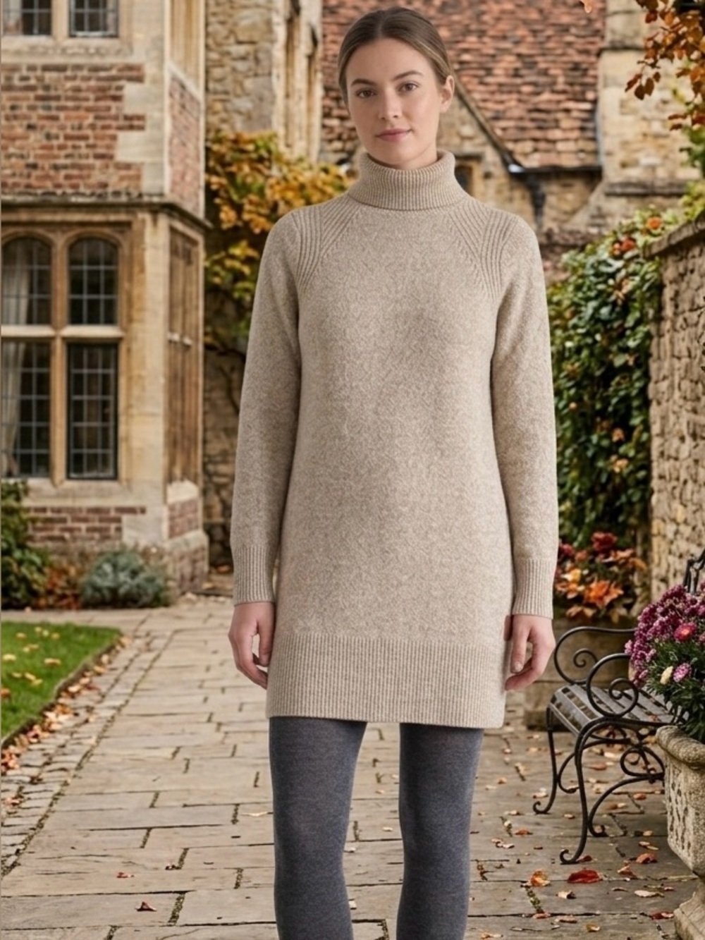 Roots Tunic Turtleneck Sweater